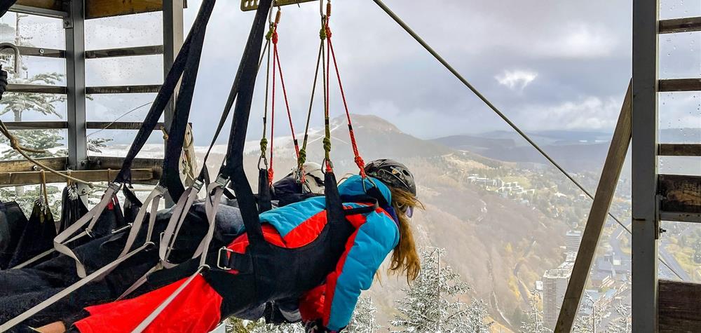Tyrolienne Fantasticable Super Besse : Aventure en Duo !