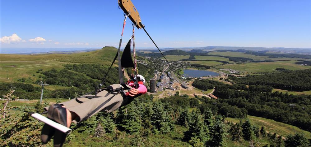 Super Besse : Sensations Fortes avec la Tyrolienne Panoramique !